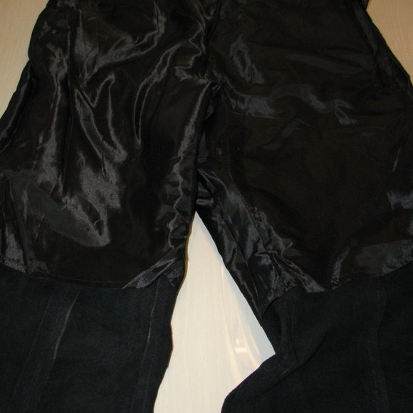 Hypo Active 100% Leather Suede Women's Black Pants Size 20 New with Tags - Picture 14 of 16